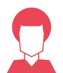 Obraz premium flat design faceless woman icon vector illustration