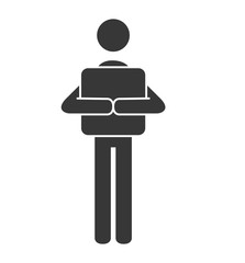 courier box deliver icon vector illustration