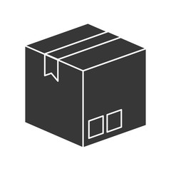 Box package delivery icon vector illustration