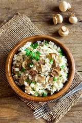 Mushroom risotto © mizina