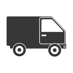 truck delivery transport icon vector illustration