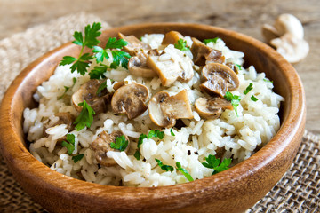 Mushroom risotto