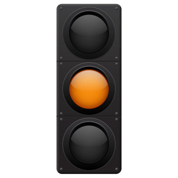 Yellow Traffic Light