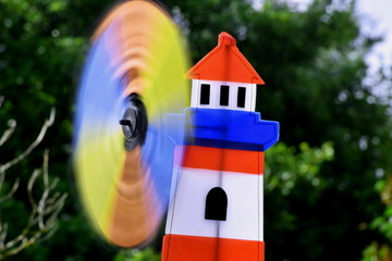 künstlerische Vielfalt im Fokus - Fotokunst, Windmühle, Licht und Pinsel