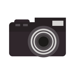 flat design photographic camera icon vector illustration