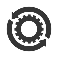 Gear cog wheel icon vector illustration