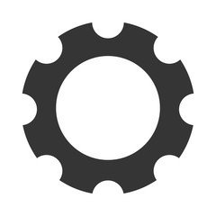 Fototapeta na wymiar Gear cog wheel icon vector illustration