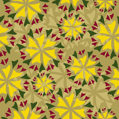 Fototapeta premium seamless pattern. abstract flowers
