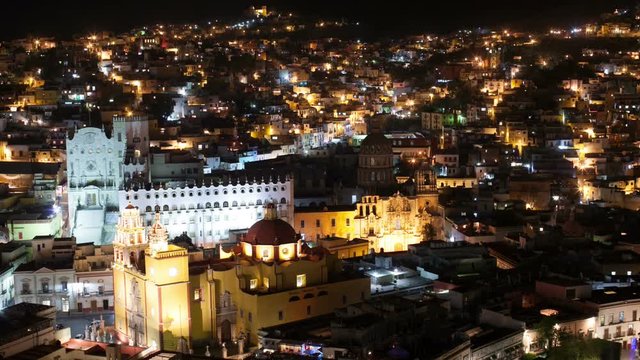 the beautiful skyline of iconic mexican town