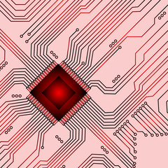 Abstract electro scheme