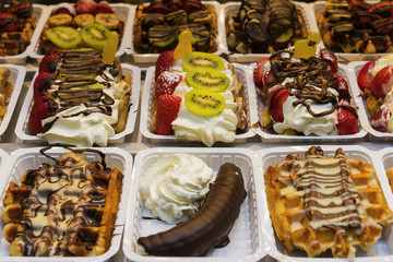 Belgische Waffeln und Süßwaren