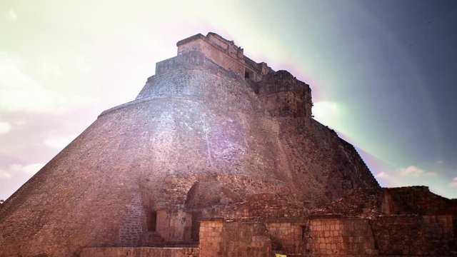mayan ruins at uxmal mexico