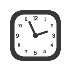 clock traditional time instrument icon. Isolated and flat illustration. Vector graphic