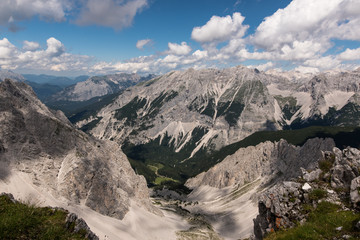 The Landscapes while you hike and climb along Insbruck Nordkette Klettersteig