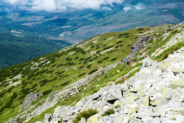 Tatra mountains in Slovakia covered with clouds