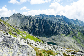 Tatra mountains in Slovakia covered with clouds