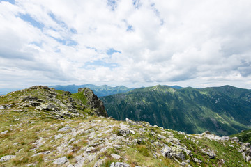 Tatra mountains in Slovakia covered with clouds