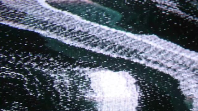 static and electronic noise from old television