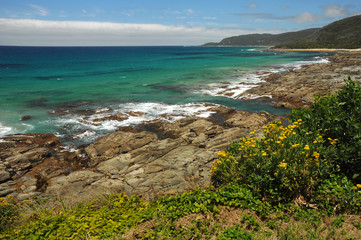 The Australian coast.