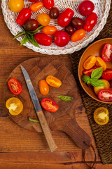 Cherry Tomato Mixed Medley. Selective focus.