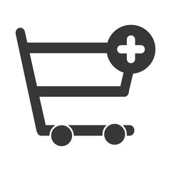 Shopping cart icon vector illustration graphic design