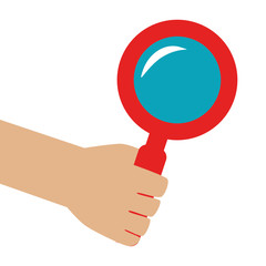 Magnifying glass icon vector illustration graphic design