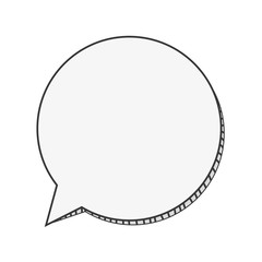 flat design conversation bubble icon vector illustration