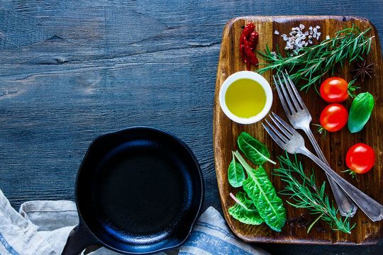 Healthy cooking background