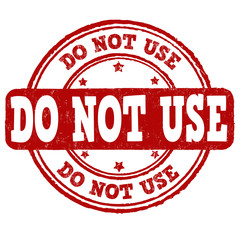 Do not use stamp