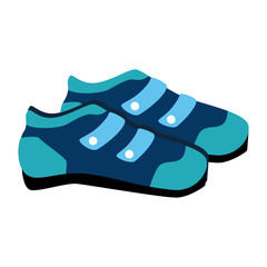 cyclist shoes wear icon vector illustration