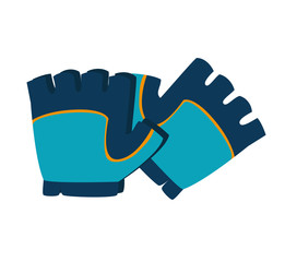 Gym and fitness lifestyle isolated icon.