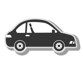 car vehicle transport icon vector illustration