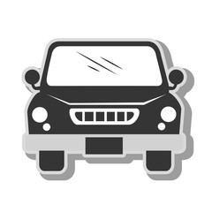 pick-up vehicle transport icon vector illustration