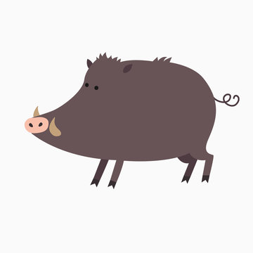 recommend clip art: Wild boar pig