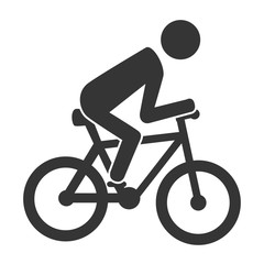 bike rider cycling icon vector illustration