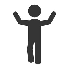 Man body silhouette pictogram ,