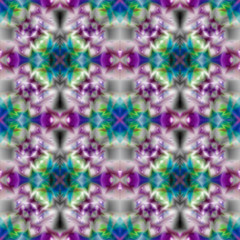 Kaleidoscopic design abstract ornament seamless texture, wavy ps