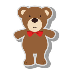 teddy bear kid icon vector illustration