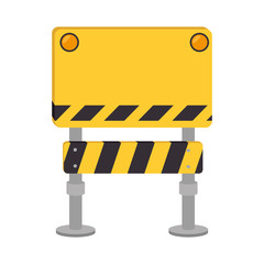barrier under construction icon vector illustration