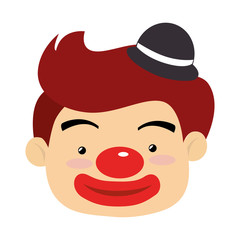 Obraz premium circus funny clown cartoon design