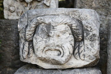 Fototapeta premium Face Relief in Bodrum Castle