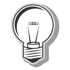 Fototapeta premium bulb energy light icon vector illustration