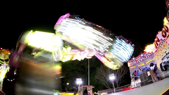 ride at a carnival in mexico city