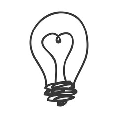 bulb energy light icon vector illustration