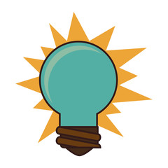 bulb energy light icon vector illustration