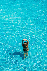 Woman in the pool