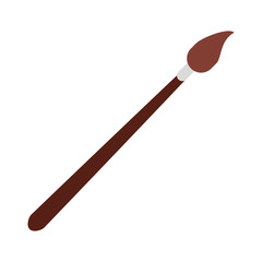 flat design Paint brush icon vector illustration