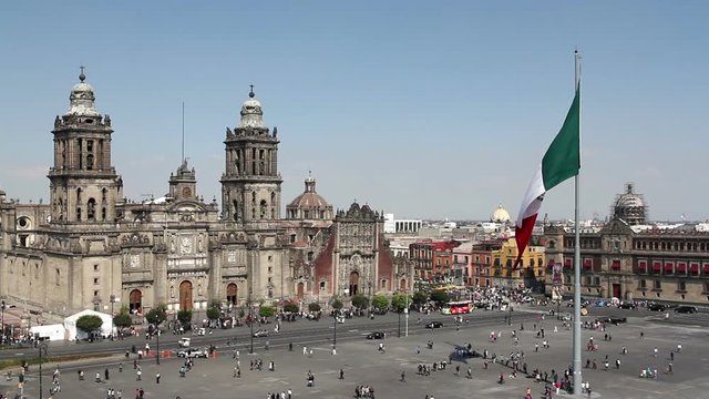 mexican soldiers take down the flag