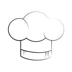 hat restaurant chef icon vector illustration