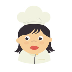 chef cartoon profile icon vector illustration